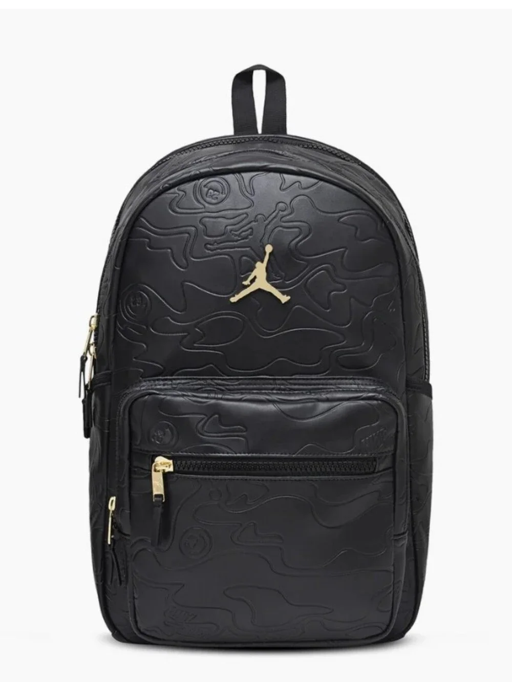 Jordan Topographic Borough Backpack- Black/Gold
